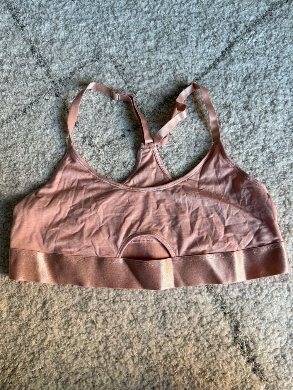 Parade Everyday Tan Seamless Adjustable Strap Sports Bra Size M